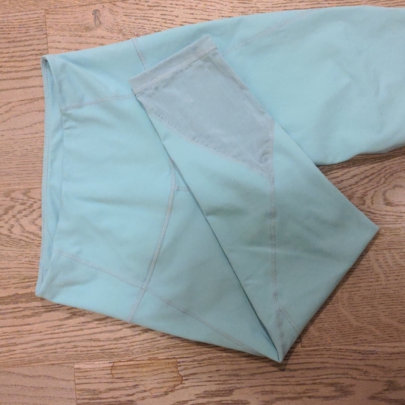 Zella Cropped Mesh Panel Leggings - Picture 2 of 4